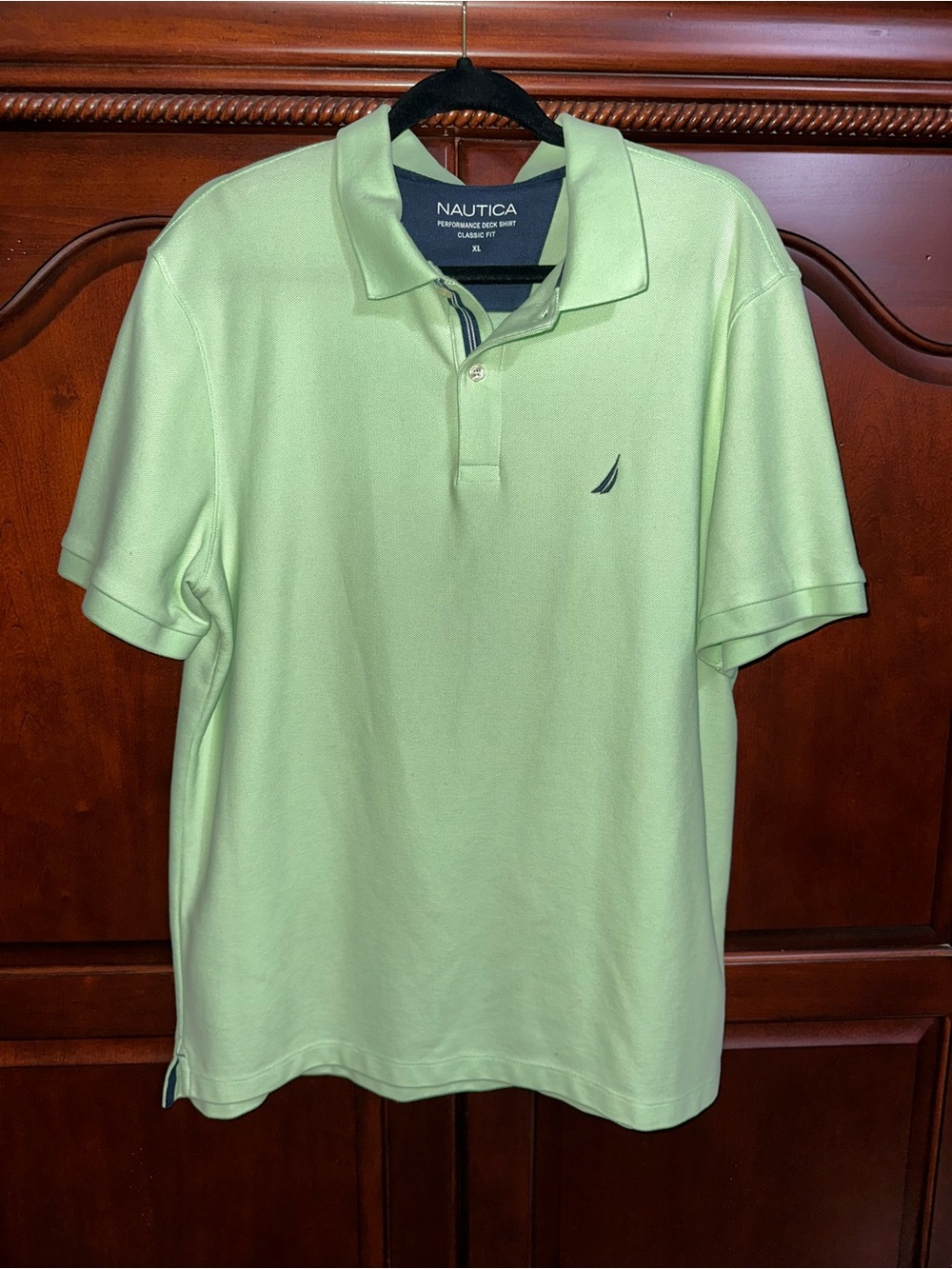 Nautica Men's Mint Green Polo Shirt with Sail Logo